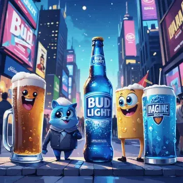 Bud Light Cartoon: Playful Beer Branding